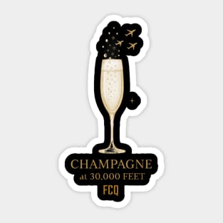 Champagne at 30,000 Sticker